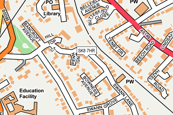 SK8 7HR map - OS OpenMap – Local (Ordnance Survey)
