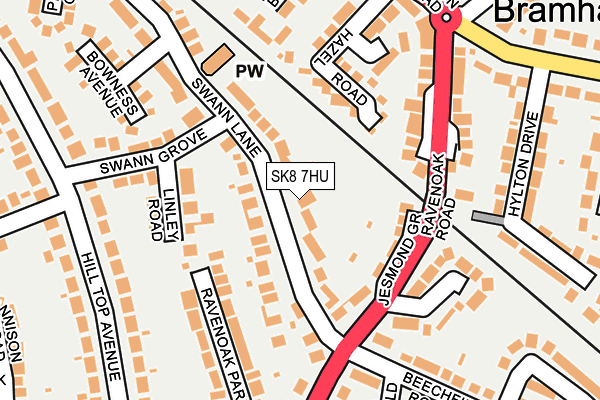 SK8 7HU map - OS OpenMap – Local (Ordnance Survey)