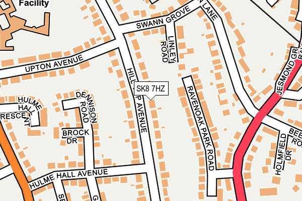 SK8 7HZ map - OS OpenMap – Local (Ordnance Survey)
