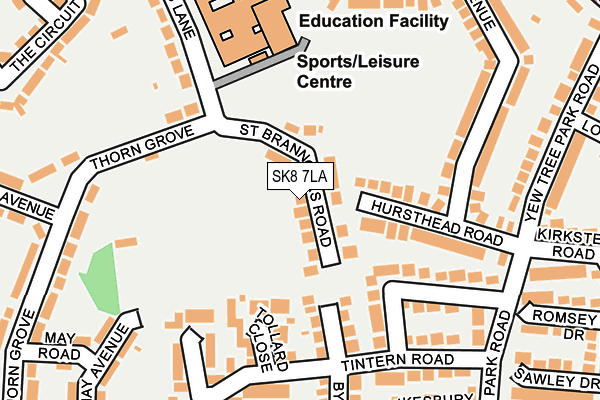SK8 7LA map - OS OpenMap – Local (Ordnance Survey)