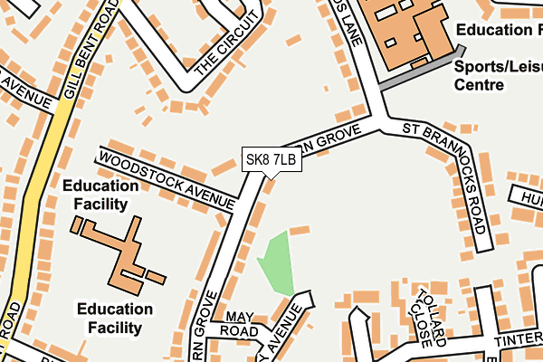 SK8 7LB map - OS OpenMap – Local (Ordnance Survey)