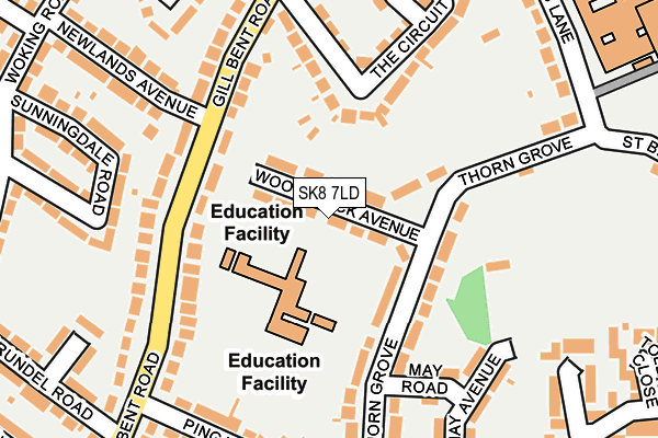 SK8 7LD map - OS OpenMap – Local (Ordnance Survey)