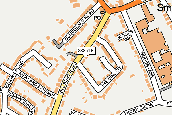 SK8 7LE map - OS OpenMap – Local (Ordnance Survey)