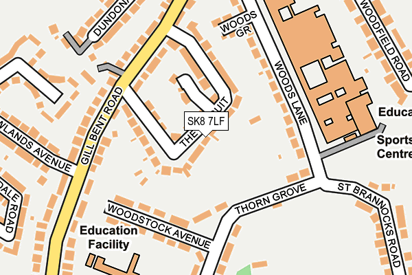 SK8 7LF map - OS OpenMap – Local (Ordnance Survey)