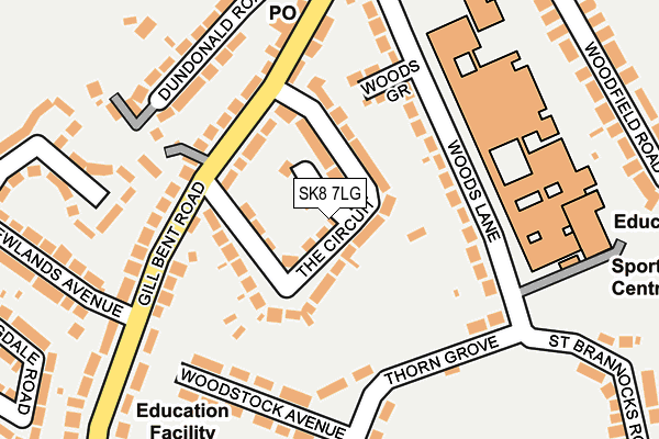 SK8 7LG map - OS OpenMap – Local (Ordnance Survey)