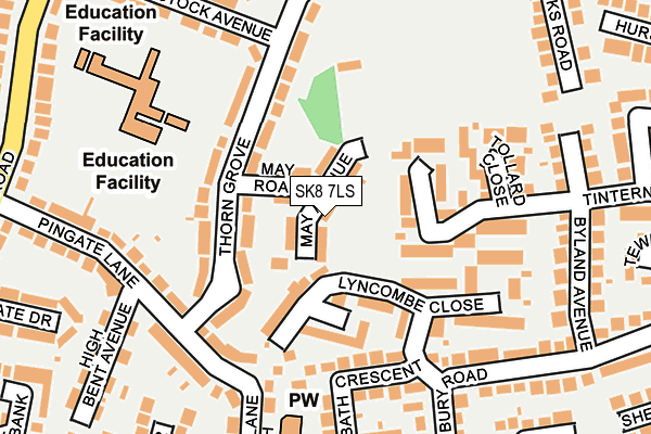 SK8 7LS map - OS OpenMap – Local (Ordnance Survey)