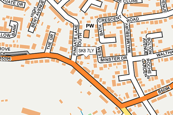 SK8 7LY map - OS OpenMap – Local (Ordnance Survey)