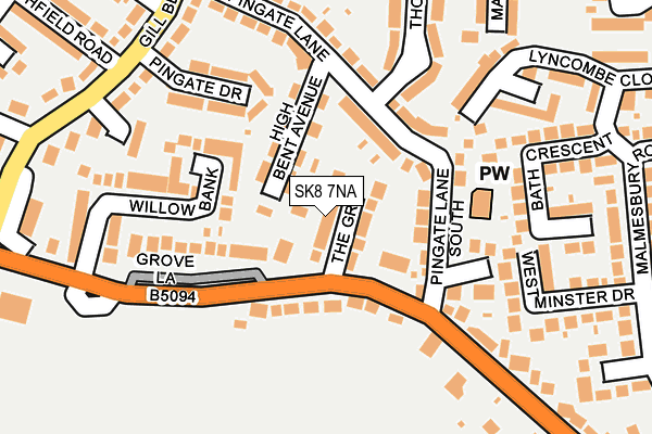 SK8 7NA map - OS OpenMap – Local (Ordnance Survey)