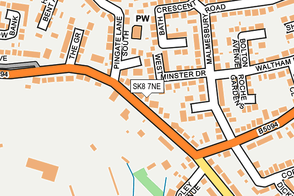 SK8 7NE map - OS OpenMap – Local (Ordnance Survey)