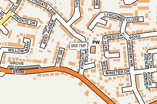 SK8 7NP map - OS OpenMap – Local (Ordnance Survey)