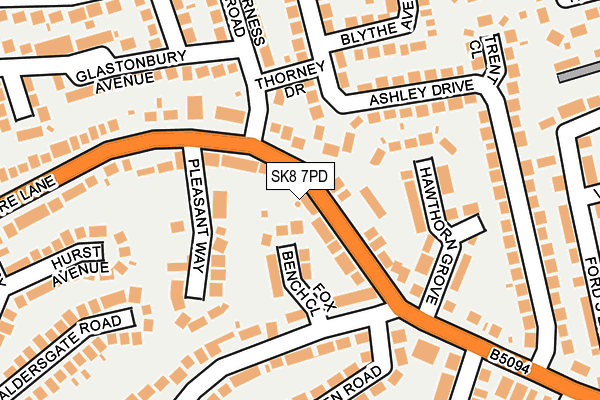 SK8 7PD map - OS OpenMap – Local (Ordnance Survey)