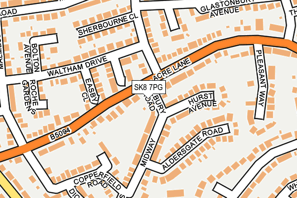 SK8 7PG map - OS OpenMap – Local (Ordnance Survey)