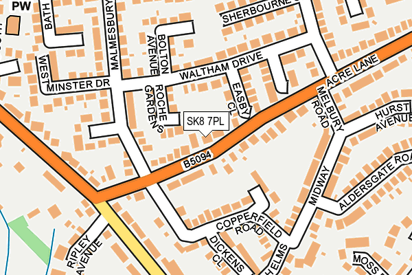 SK8 7PL map - OS OpenMap – Local (Ordnance Survey)