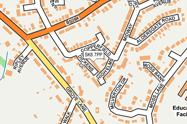 SK8 7PP map - OS OpenMap – Local (Ordnance Survey)