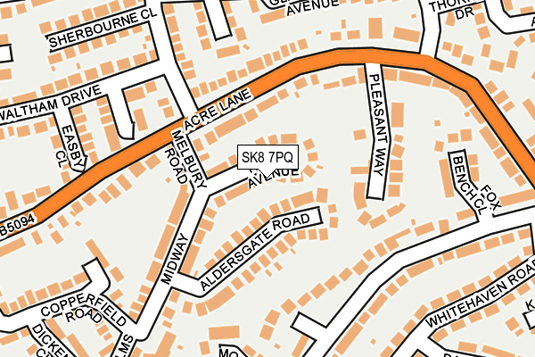 SK8 7PQ map - OS OpenMap – Local (Ordnance Survey)