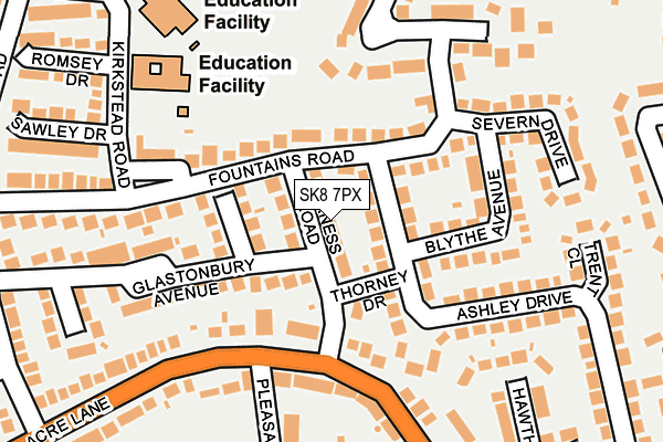SK8 7PX map - OS OpenMap – Local (Ordnance Survey)