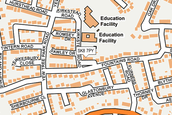 SK8 7PY map - OS OpenMap – Local (Ordnance Survey)