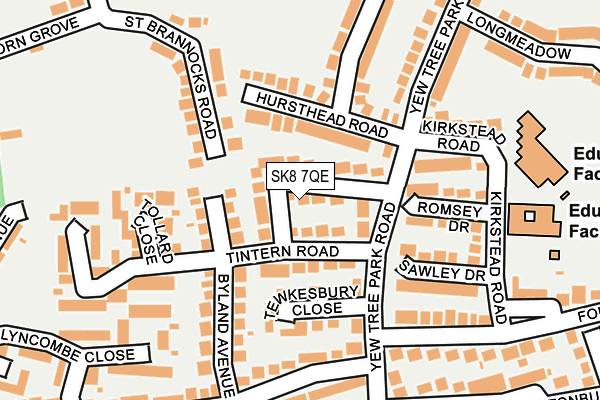 SK8 7QE map - OS OpenMap – Local (Ordnance Survey)