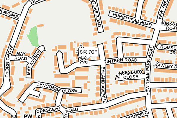 SK8 7QF map - OS OpenMap – Local (Ordnance Survey)