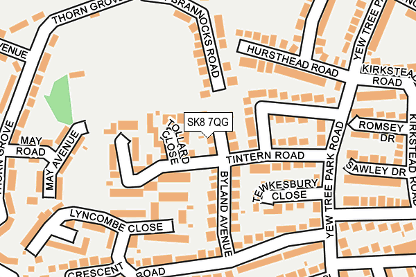 SK8 7QG map - OS OpenMap – Local (Ordnance Survey)