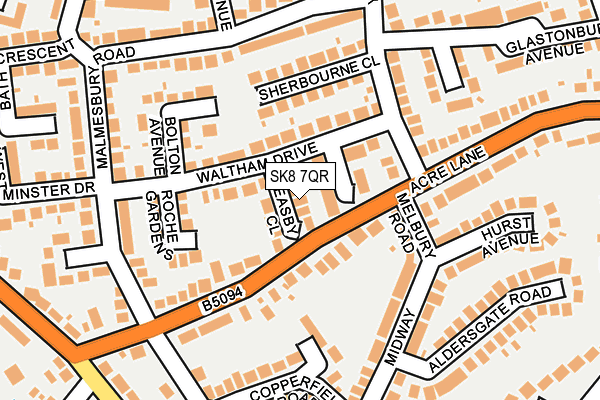 SK8 7QR map - OS OpenMap – Local (Ordnance Survey)