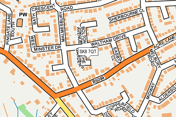SK8 7QT map - OS OpenMap – Local (Ordnance Survey)