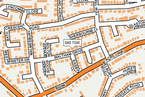 SK8 7QW map - OS OpenMap – Local (Ordnance Survey)