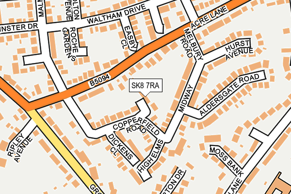 SK8 7RA map - OS OpenMap – Local (Ordnance Survey)
