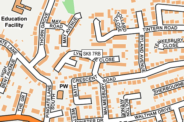 SK8 7RB map - OS OpenMap – Local (Ordnance Survey)