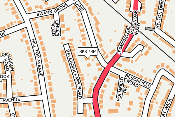SK8 7SP map - OS OpenMap – Local (Ordnance Survey)