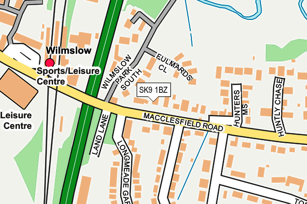 SK9 1BZ map - OS OpenMap – Local (Ordnance Survey)