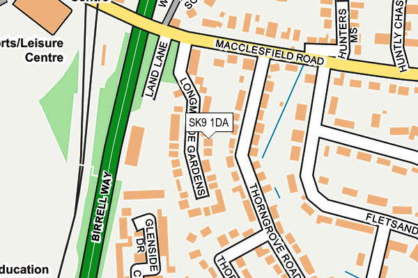 SK9 1DA map - OS OpenMap – Local (Ordnance Survey)