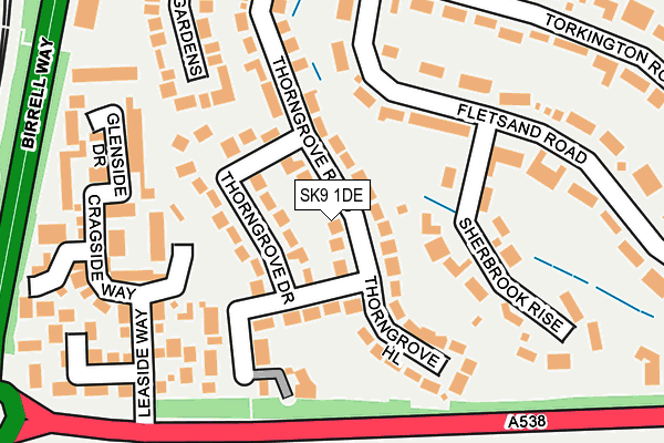 SK9 1DE map - OS OpenMap – Local (Ordnance Survey)