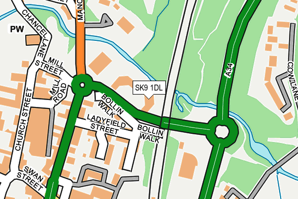 SK9 1DL map - OS OpenMap – Local (Ordnance Survey)