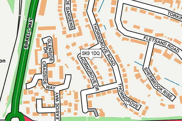 SK9 1DQ map - OS OpenMap – Local (Ordnance Survey)