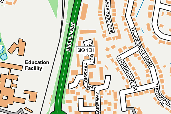 SK9 1EH map - OS OpenMap – Local (Ordnance Survey)