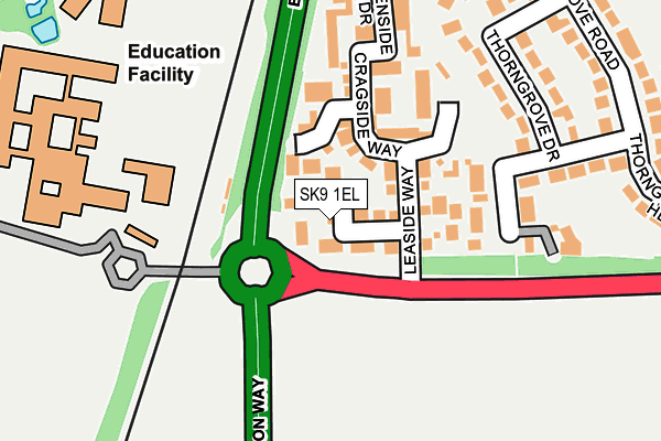 SK9 1EL map - OS OpenMap – Local (Ordnance Survey)