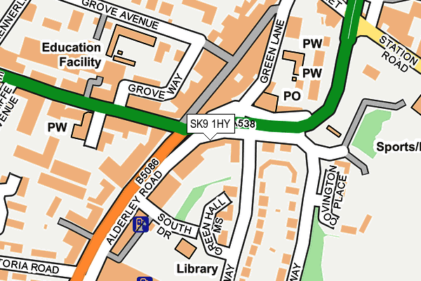 Map of PHOENIX HEALTH WARRINGTON LIMITED at local scale