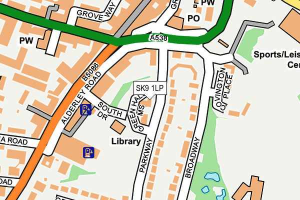 SK9 1LP map - OS OpenMap – Local (Ordnance Survey)