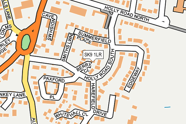 SK9 1LR map - OS OpenMap – Local (Ordnance Survey)