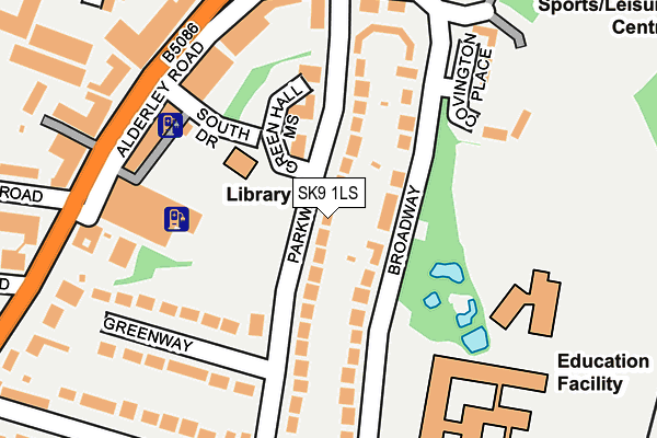 SK9 1LS map - OS OpenMap – Local (Ordnance Survey)