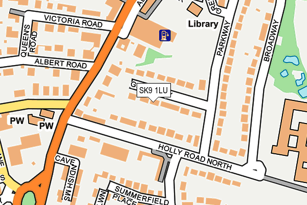 SK9 1LU map - OS OpenMap – Local (Ordnance Survey)