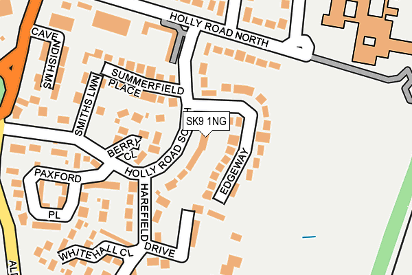 SK9 1NG map - OS OpenMap – Local (Ordnance Survey)