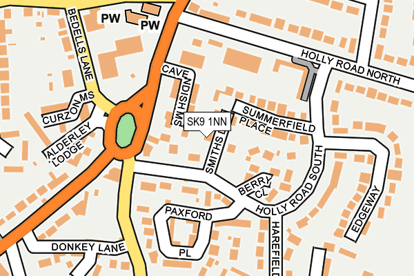 SK9 1NN map - OS OpenMap – Local (Ordnance Survey)