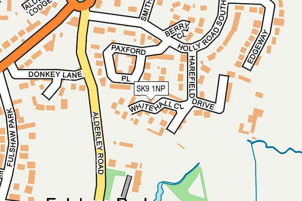 SK9 1NP map - OS OpenMap – Local (Ordnance Survey)