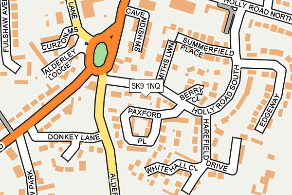 SK9 1NQ map - OS OpenMap – Local (Ordnance Survey)