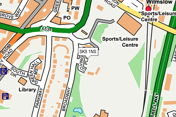 SK9 1NS map - OS OpenMap – Local (Ordnance Survey)