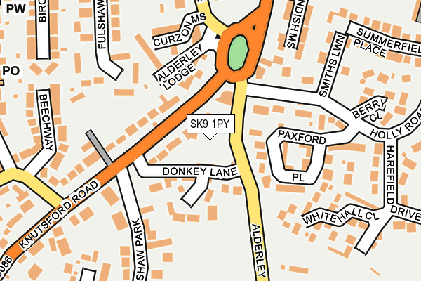SK9 1PY map - OS OpenMap – Local (Ordnance Survey)