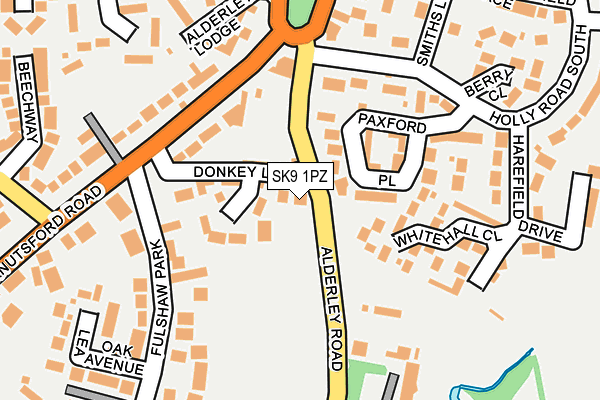 SK9 1PZ map - OS OpenMap – Local (Ordnance Survey)