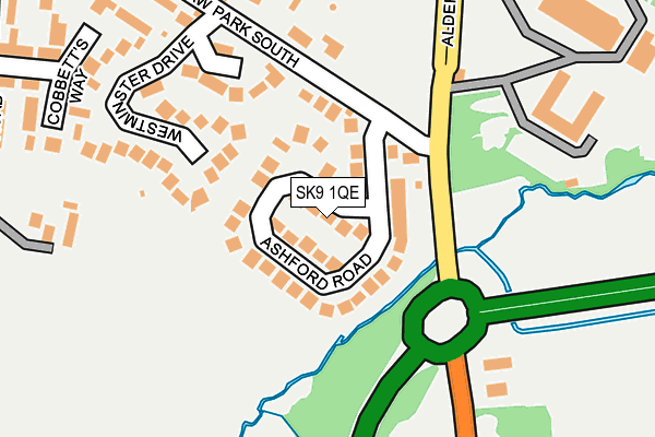 SK9 1QE map - OS OpenMap – Local (Ordnance Survey)